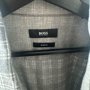 Boss Men's Charcoal Slim Fit shirt